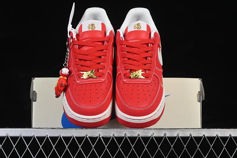 All Categories Nk Air Force 1 Air Force Series Nk Air Force 1 Low Air Force Low Nike Air Force 1'07 Low Year of the Horse Limited Red Red Gold Air Force One Low Casual Shoes NH0601-523